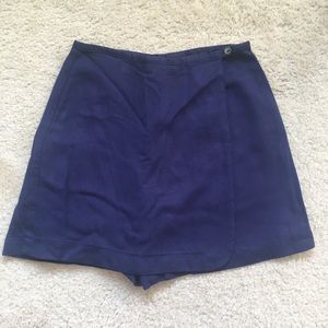 gap navy wrap skort 2